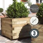 Cerland - Bac à fleurs carré - Bois traité - image